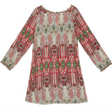 Fashion Summer Vintage Ethnic Dress Sexy Women Boho Floral Printed Casual Beach Dress Loose Sundress