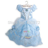 Fashion summer girl dress baby girl Cinderella princess Cosplay Costume, Fancy brand baby costume dress children party dress