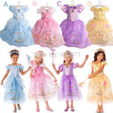 Fashion summer girl dress baby girl Cinderella princess Cosplay Costume, Fancy brand baby costume dress children party dress