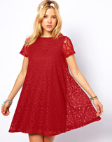 Fashion Summer Dress 2018 Women Casual Mini Dress Short Sleeve A-Line Hollow Out Lace Sexy