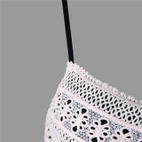 Fashion summer dress 2018 beach dress Womens Crochet Lace Backless Mini Slip Dress Camisole Sleeveless Dress vestidos J08#N