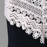 Fashion summer dress 2018 beach dress Womens Crochet Lace Backless Mini Slip Dress Camisole Sleeveless Dress vestidos J08#N