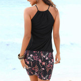 Fashion summer dress 2018 beach dress Womens Casual Sleeveless Retro Print Beach Mini Dress Sexy Party Dress vestido J08#N