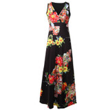Fashion summer dress 2018 beach dress Women Boho Maxi Summer Beach Long Cocktail Party Floral Dress sexy dress vestido J08#N