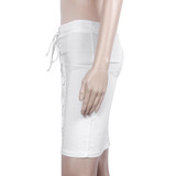 Fashion Summer Denim Skirt Women High Waist Slim Package Hip Party Club Bandage Skirt Casual Mini White Skirts