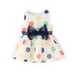 Fashion Summer 0-24M Newborn Infant Baby Kids Girl Dress Cute Sleeveless Bow Dot Mini Dresses new