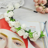 Fashion Stylish Flower Garland Hairband Floral Bridal Headband Wedding Prom flower headband Hair Accessories