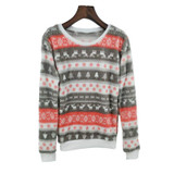 Fashion Striped Watermelon Star Harajuku Women Sweater Winter Warm Flannel girl pullover tops Cashmere Knitted Sweater Female