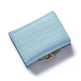 Fashion Stone Women wallet small three fold PU leather coin wallet mini size women purse brand designed female coin purse wallet