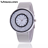 Fashion Stainless Steel Gold & Silver Mesh Band Quartz Wtach Luxury Women Rhinestone Watches Valentine Gift 1900 Fashion Stainless Steel Gold & Silver Mesh Band Quartz Wtach Luxury Women Rhinestone Watches Valentine Gift 1900