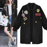 Fashion Spring Winter Women Tops Coat  Long Sleeve Slim Army Green Outwear Autumn Women Jacket
