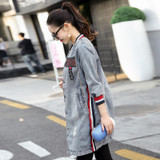 Fashion Spring Women Casual Vintage Denim Jacket Women Clothing Long Sleeve Jeans Outerwear Jacket Coats Mujer Plus Size S-3XL