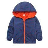 Fashion Spring Autumn Kids Clothes Boys Girls Outwear Children Hooded Jackets Handsome Baby Long Sleeve Windbreaker Coat