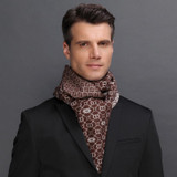 Fashion Spring and autumn winter classic retro tide men brushed silk scarf a soft comfortable fashion Silk Scarf for men