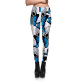 Hot Sales! 3D Digital printing skull Leggings Women Skull Printed Fitness Panst 6 Styles Skull Fashion Trousers