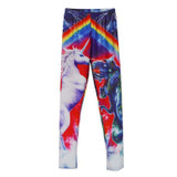 Hot Sales Womens Skull 3d Leggings Unicorn Punk Harajuku Fitness Legging Workout Skinny Ladies Legging Stretchy