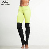 Hot Sales New Fashion Patchwork Sporting Leggings Women Candy Colors Fitness Legging Jeggings 6 Styles Workout Clothes For Women