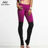 Hot Sales New Fashion Patchwork Sporting Leggings Women Candy Colors Fitness Legging Jeggings 6 Styles Workout Clothes For Women