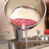 Hot sales Kichen Tools Leaf Shape Rice Wash Sieve Beans Peas Cleaning Gadget Kitchen Clips Tools