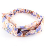 Hot Sales Hot Women Girl Elastic Turban Floral Twisted Knotted Headband Hair Band