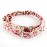 Hot Sales Hot Women Girl Elastic Turban Floral Twisted Knotted Headband Hair Band