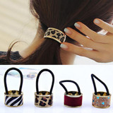 Hot Sales Fashion Plastic Print Hair Rope Elestic Rubber Hair Bands Headbands For Women Tie Ponytail Hair Accessories For Girls