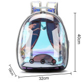 Cat or Small Dog Breathable Portable Transparent Carrier Backpack