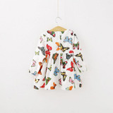Hot Sales Baby Kid Princess Tunic Dress One-Piece Toddler Girl Butterfly Dress