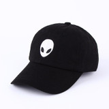 Hot sales aliens Outstar saucer Space E.T UFO fans black fabric baseball caps hat for men women