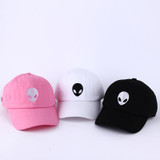 Hot sales aliens Outstar saucer Space E.T UFO fans black fabric baseball caps hat for men women