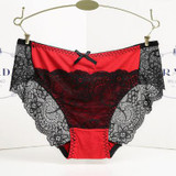 Hot sale! l women's sexy lace panties seamless cotton breathable panty Hollow briefs new girl underwear