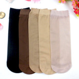 Hot Sale! High Quality Women Velvet Socks Female Socks Summer Sock Thin Silk Transparent 5 Pair=10 Pieces 5 Color