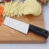 Potato French Fry Cutter Stainless Steel Serrated Blade Slicing vegetable Fruits slicer Wave Knife Chopper Kitchen Accessories Potato French Fry Cutter Stainless Steel Serrated Blade Slicing vegetable Fruits slicer Wave Knife Chopper Kitchen Accessories