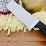 Potato French Fry Cutter Stainless Steel Serrated Blade Slicing vegetable Fruits slicer Wave Knife Chopper Kitchen Accessories Potato French Fry Cutter Stainless Steel Serrated Blade Slicing vegetable Fruits slicer Wave Knife Chopper Kitchen Accessories