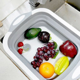 4 IN 1 Multifunction Collapsible Cutting Board Drain Basket Vegetable Basin Portable Tub For Kitchen Fruit Vegetable Washing 4 IN 1 Multifunction Collapsible Cutting Board Drain Basket Vegetable Basin Portable Tub For Kitchen Fruit Vegetable Washing