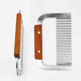Upspirit Wavy Potato Cutter Stainless Steel Wrinkled Chips French Fries Fry Slicer Chopper Fruit Vegetable Tools Kitchen Gadgets