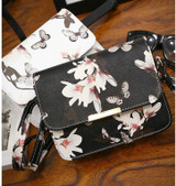 SMOOZA Women Floral leather Shoulder Bag Handbag Retro Female Small Messenger Bag Famous Designer Clutch Shoulder Bags Bolsa