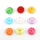 Smiry 50Pcs 15Cm Jeans Button Sewing Rhinestone Transparent Frozen Flower DIY Accessories Material Sewing Supplies For Clothes