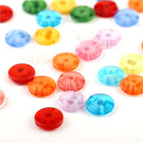 Smiry 50Pcs 15Cm Jeans Button Sewing Rhinestone Transparent Frozen Flower DIY Accessories Material Sewing Supplies For Clothes