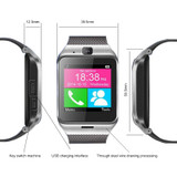 Smartwatch Gv18 Bluetooth Health  Mp3 Waterproof Pedometer Wearable Device With SIM Card Mobile GSM Android Smart Watch Phone