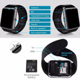 Smart Watch Clock With Sim Card Slot Push Message Bluetooth Connectivity Android Phone music Better PK DZ09 KW18 Smartwatch