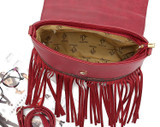 Small Shoulder Bags For Women 2017 Tassels Women Messenger Bags Vintage Leather Zipper Printing Crossbody Bags For Women Fashion