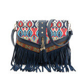 Small Shoulder Bags For Women 2017 Tassels Women Messenger Bags Vintage Leather Zipper Printing Crossbody Bags For Women Fashion