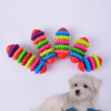 Small Pets Dog Puppy Colorful Rubber Dental Teething Healthy Teeth Gums Chew Toys