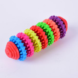 Small Pets Dog Puppy Colorful Rubber Dental Teething Healthy Teeth Gums Chew Toys