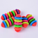 Small Pets Dog Puppy Colorful Rubber Dental Teething Healthy Teeth Gums Chew Toys