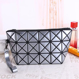 Small Cosmetic Bag for Make up Geometry Handbag Waterproof Travel Organizer Women Makeup Pouch Beauty Case Toiletry Bag