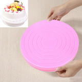 Small Cake Swivel Plate Revolving Decoration Stand Platform Turntable 14cm Round Rotating Cake Swivel Christmas Baking Tool