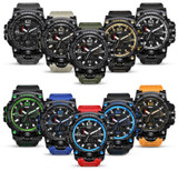 SMAEL Brand Men Sport Watch Dual Display Analog Digital LED Electronic Quartz-Watches Man Waterproof Swimming Wrist Watches Male