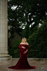 SLYXSH Women Skirt Maternity Photography Props Lace Gown Pregnancy Clothes Maternity Dresses For pregnant Photo Shoot Clothing